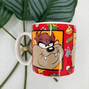 Vintage Sakura Warner Bros 1994 Looney Tunes Taz Tasmanian Devil Coffee Mug Cup